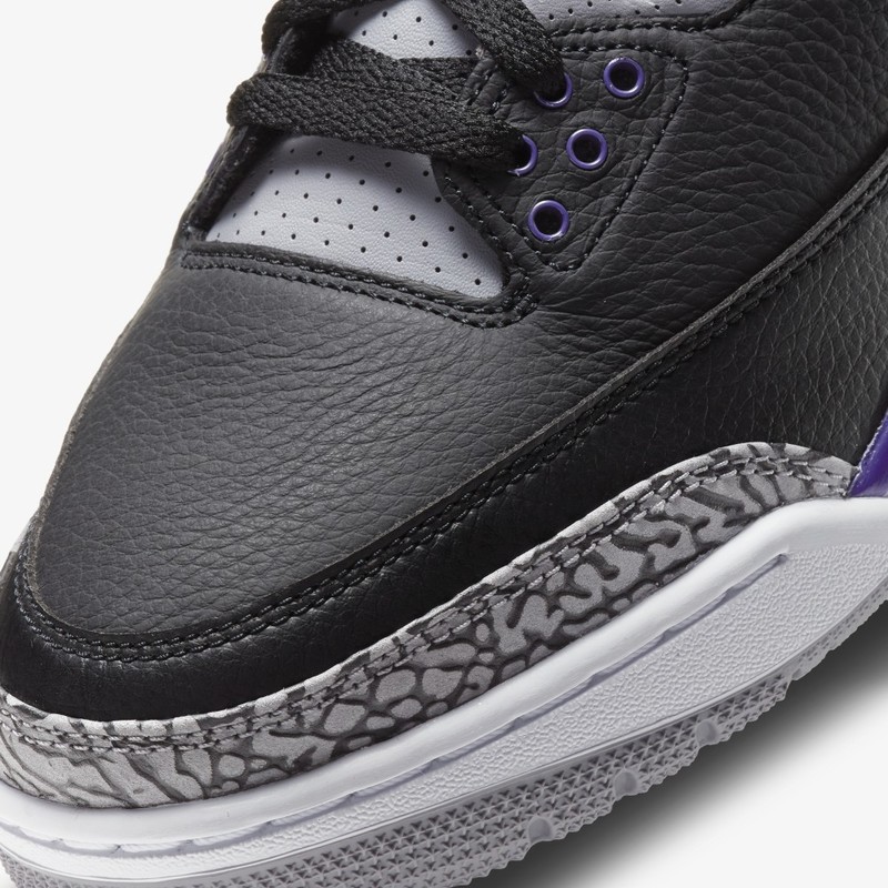 Jordan 3 Retro Black Court 2024 Purple 42,5 Neu Ungetragen